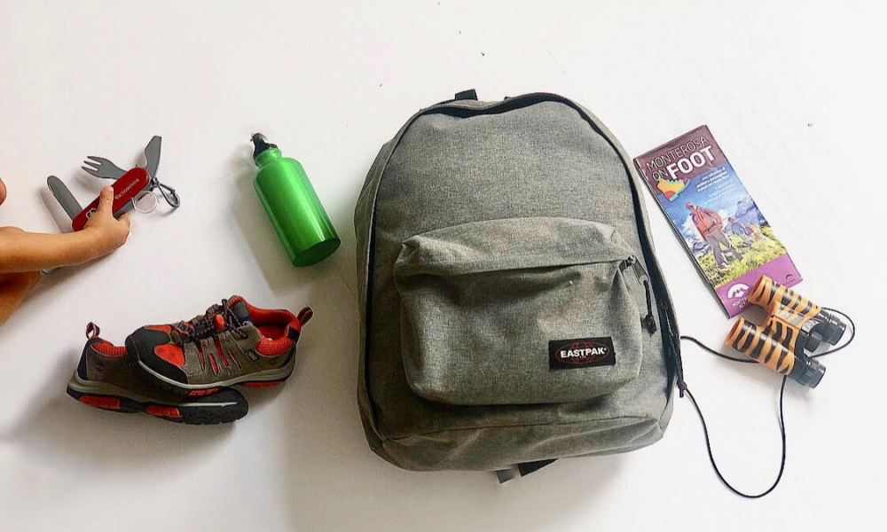 COME ORGANIZZARE LO ZAINO PER LA MONTAGNA CON BAMBINI SENZA IMPAZZIRE