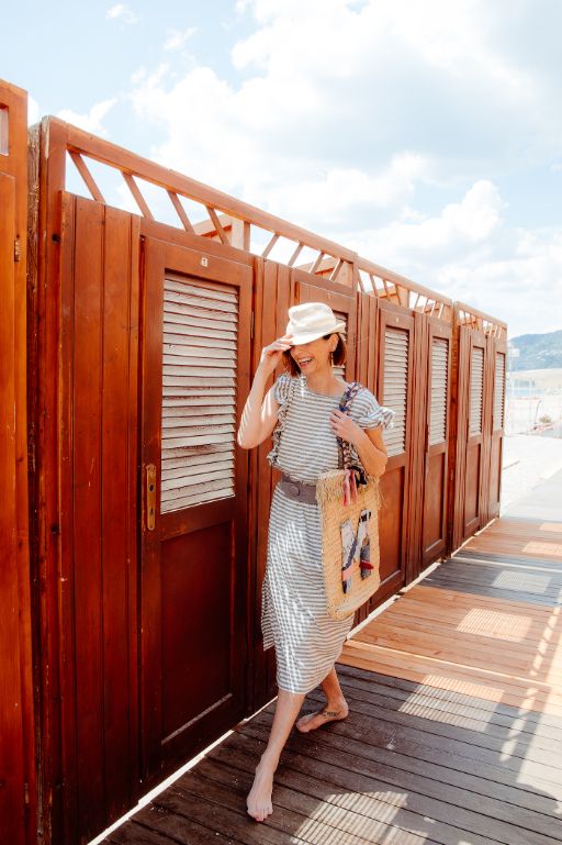 borse di paglia per il mare