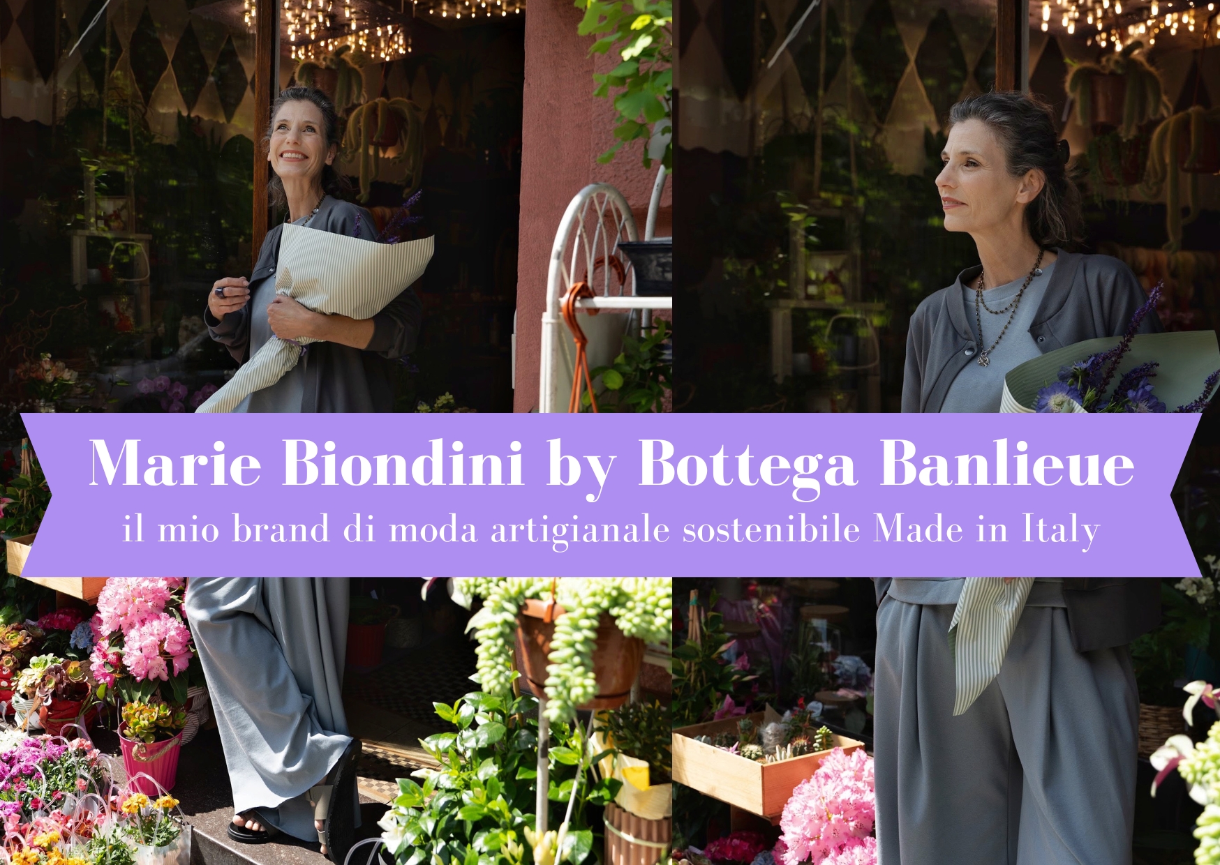 Marie Biondini by Bottega Banlieue è la nuova collezione di moda Made in Italy artigianale easy chic