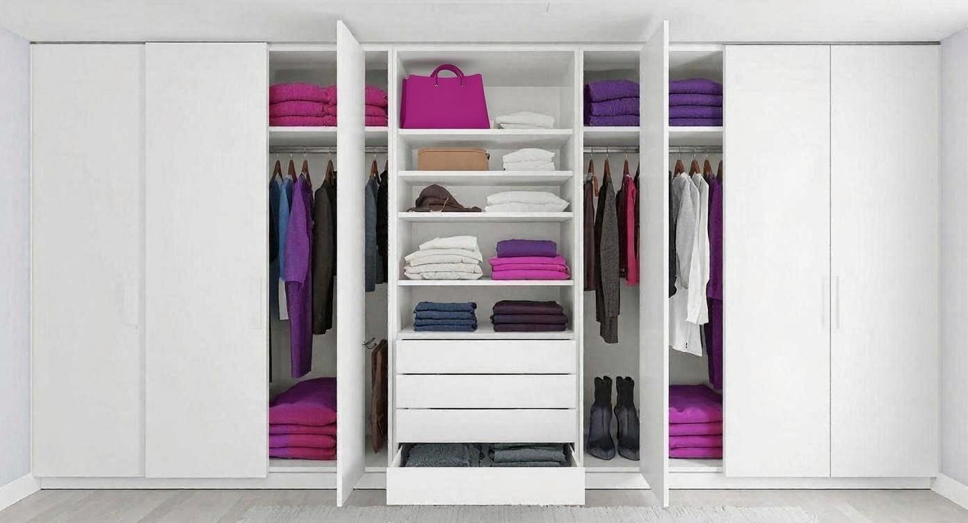 armadio ordinato dopo il cambio stagione