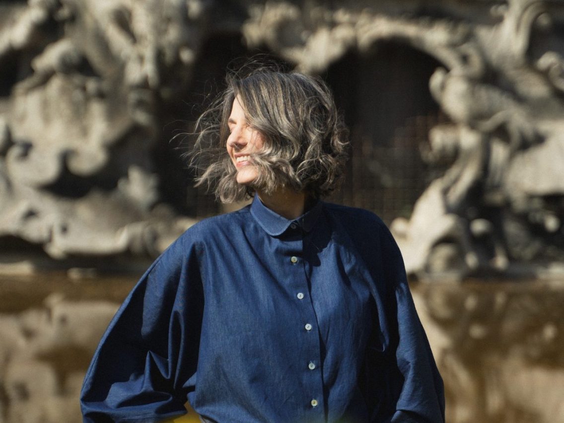 Camicia denim manica ampia