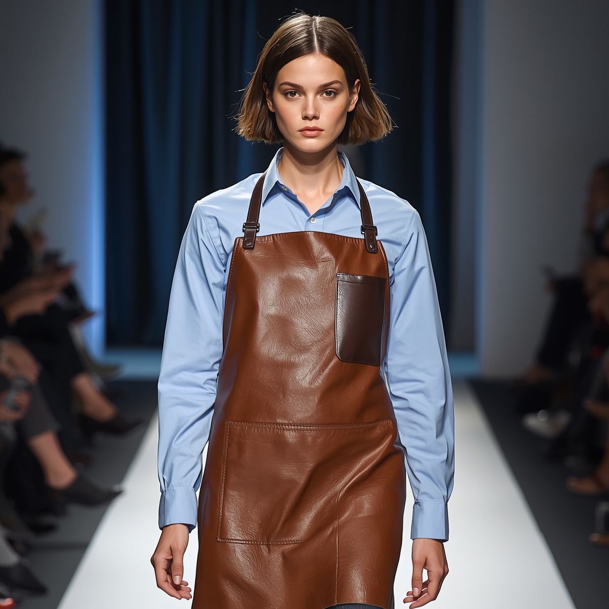 grembiule trend moda passerella ispirazione Prada 